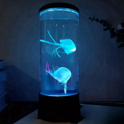 LED Jellyfish Aquarium Night Light, 7-Color Changing