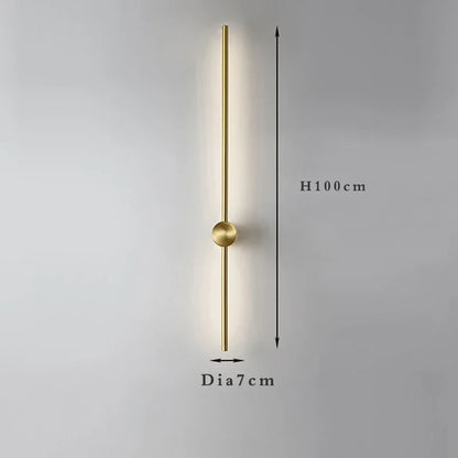Nordic Art Design Minimalist Long Line Wall Lamps Modern