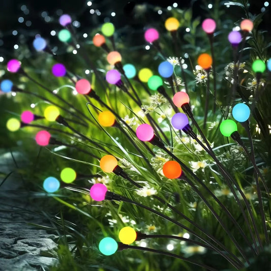 10 LED Solar Garden Lights Firefly Waterproof Solar Lights Outdoor