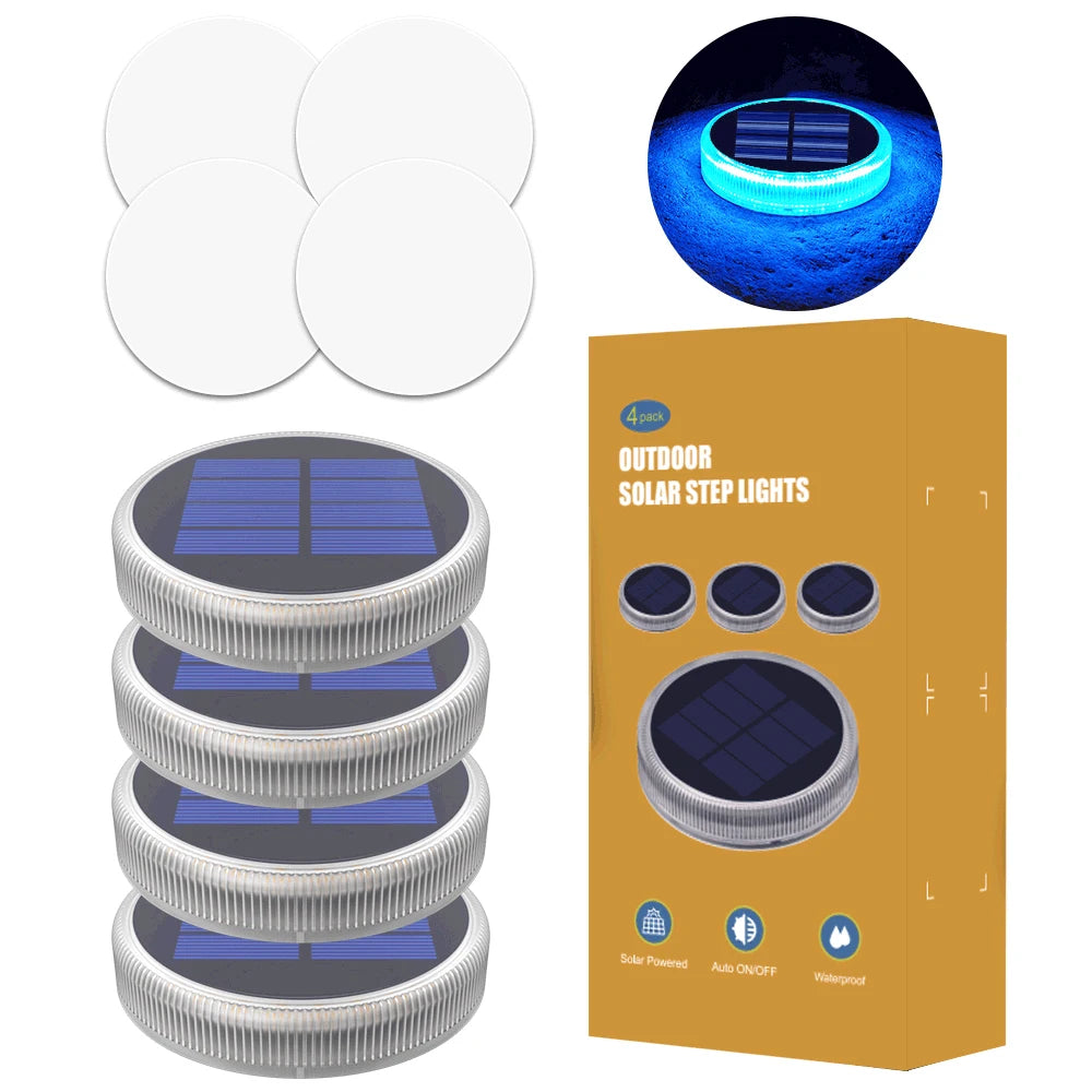 Solar Deck Lights Outdoor Waterproof LED Dock Lighting
