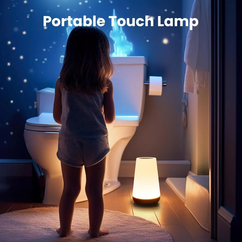Usb Rechageable Dimmable Touch Lamp Bedroom Portable Night Lamp