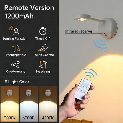 HPH USB Rechargeable Intelligent Human Sensing Wireless Wall Light