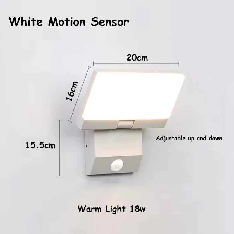 Outdoor Wall Light LED IP65 Waterproof Sensor Street Lamps