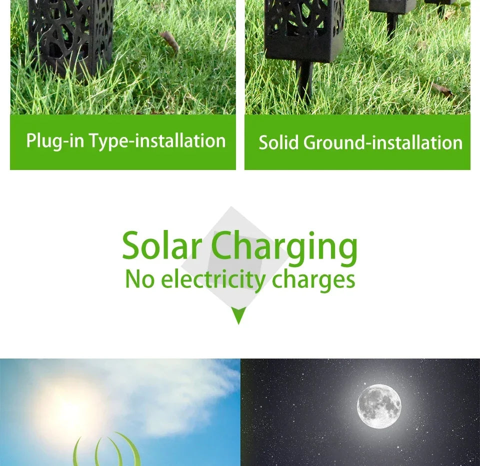 Solar Lawn Light Outdoor Solar Powered Buried Path Lights
