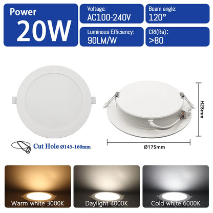 2pcs LED Downlight 110V 220V Ceiling Light Lighting