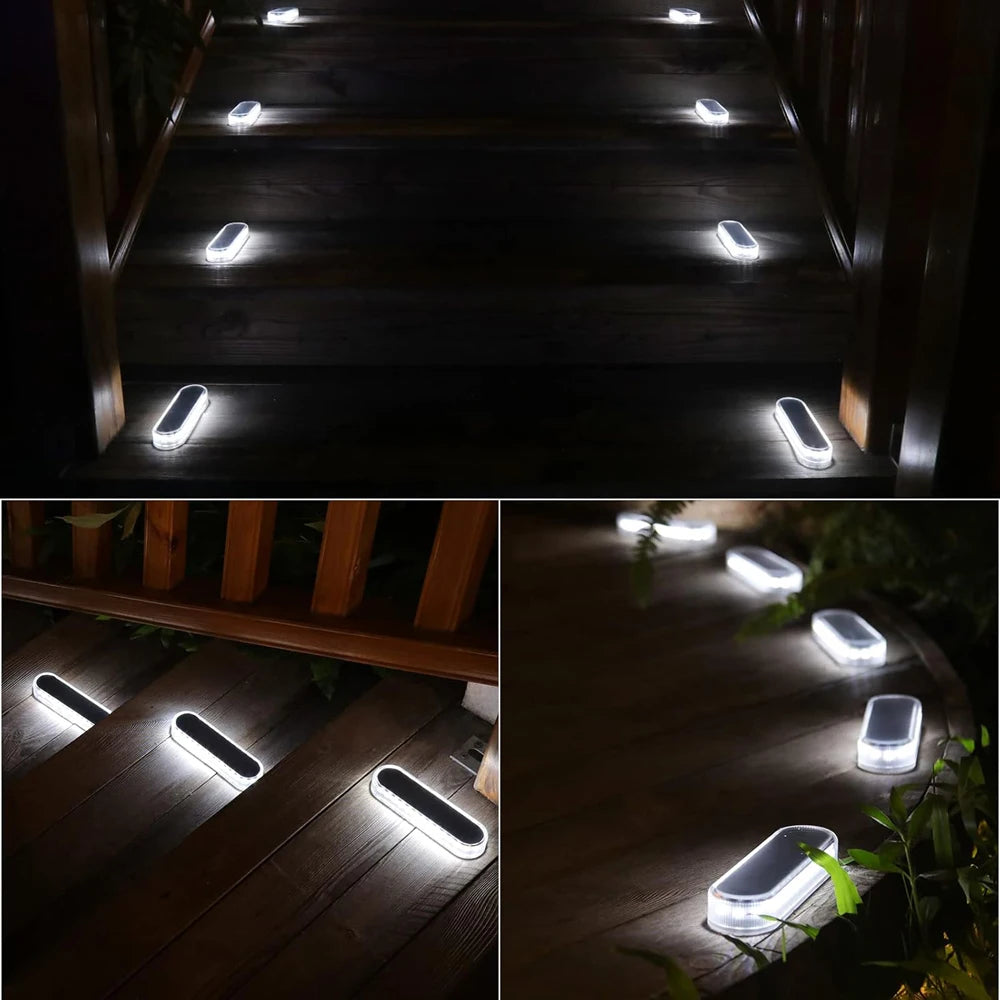 Solar Deck Lights IP68 Waterproof Outdoor Auto On/Off Lighting