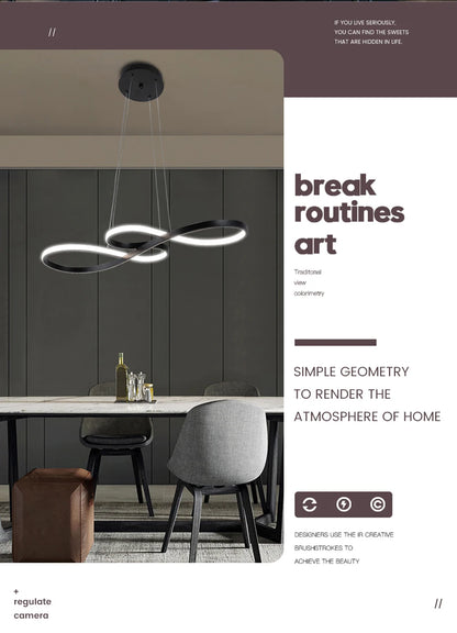 Hanging Lights Remote Dimming Kitchen Led Cord Pendant Lamp