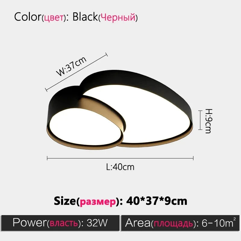 Remote Control Light Modern Simple LED Ceiling Lamp