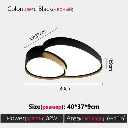 Remote Control Light Modern Simple LED Ceiling Lamp