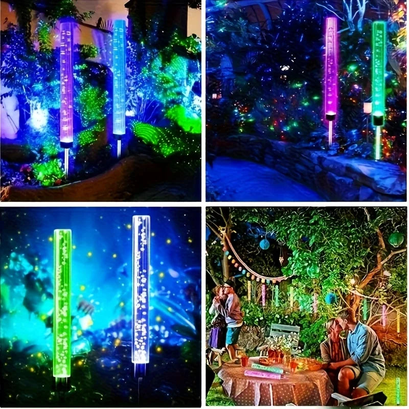 Color-Changing Solar Lights] 1pc Solar Garden Lights