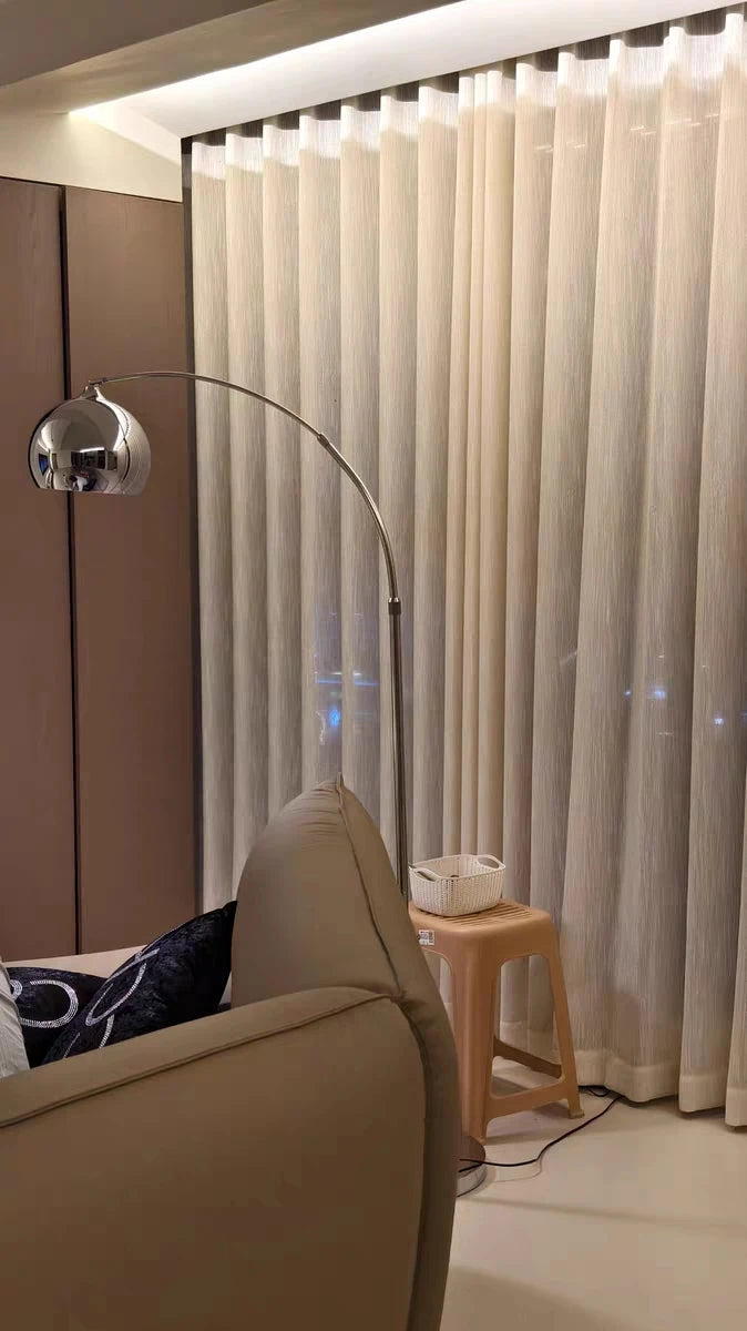 Style Silver Adjustable Floor Lamp Sofa Side Standing Light