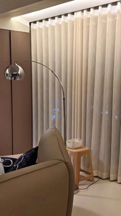 Style Silver Adjustable Floor Lamp Sofa Side Standing Light