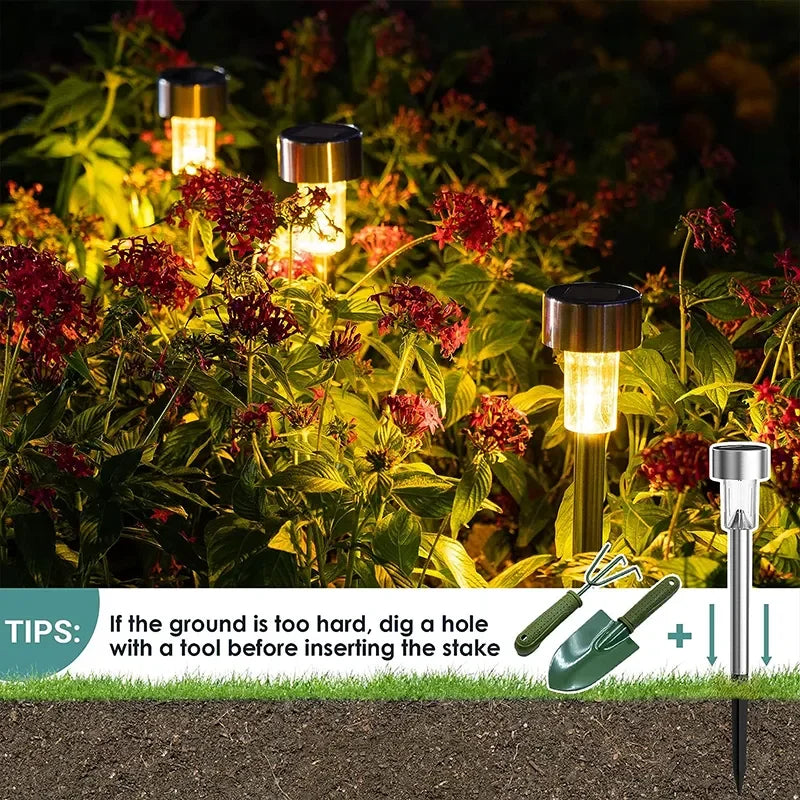 10Pack Solar Outdoor Lights Garden Lantern Solar Powered Lamp