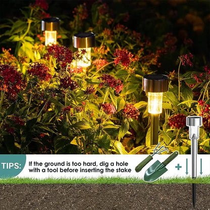 10Pack Solar Outdoor Lights Garden Lantern Solar Powered Lamp