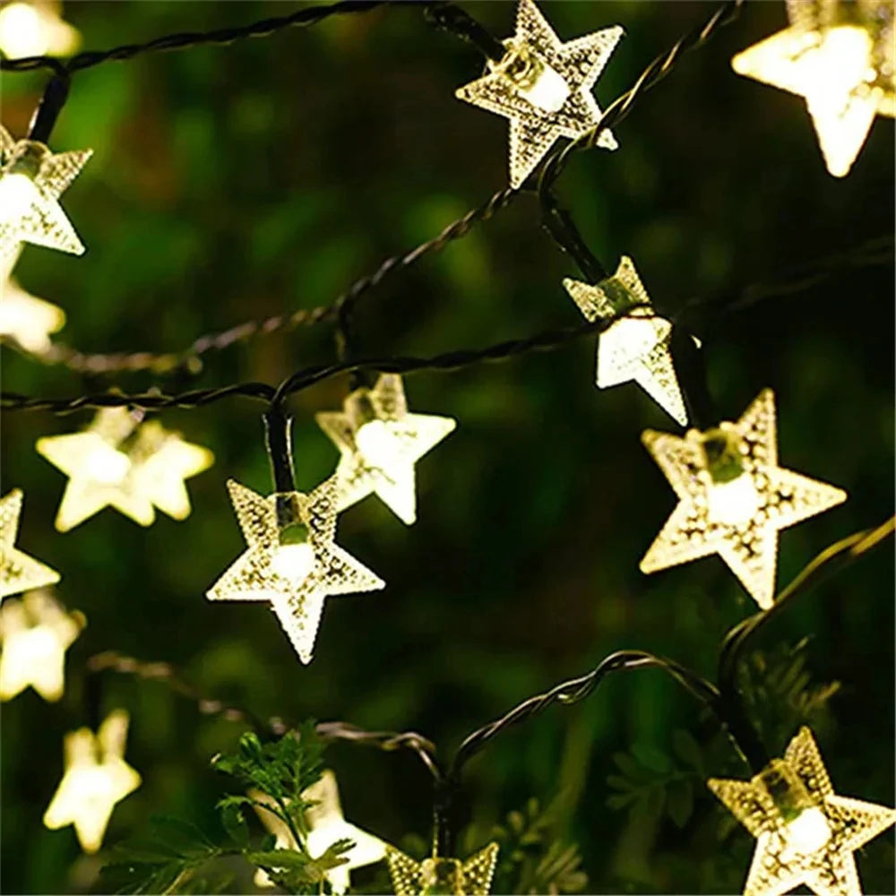 LED Star Fairy Solar Lamp Power LED String Fairy Lights