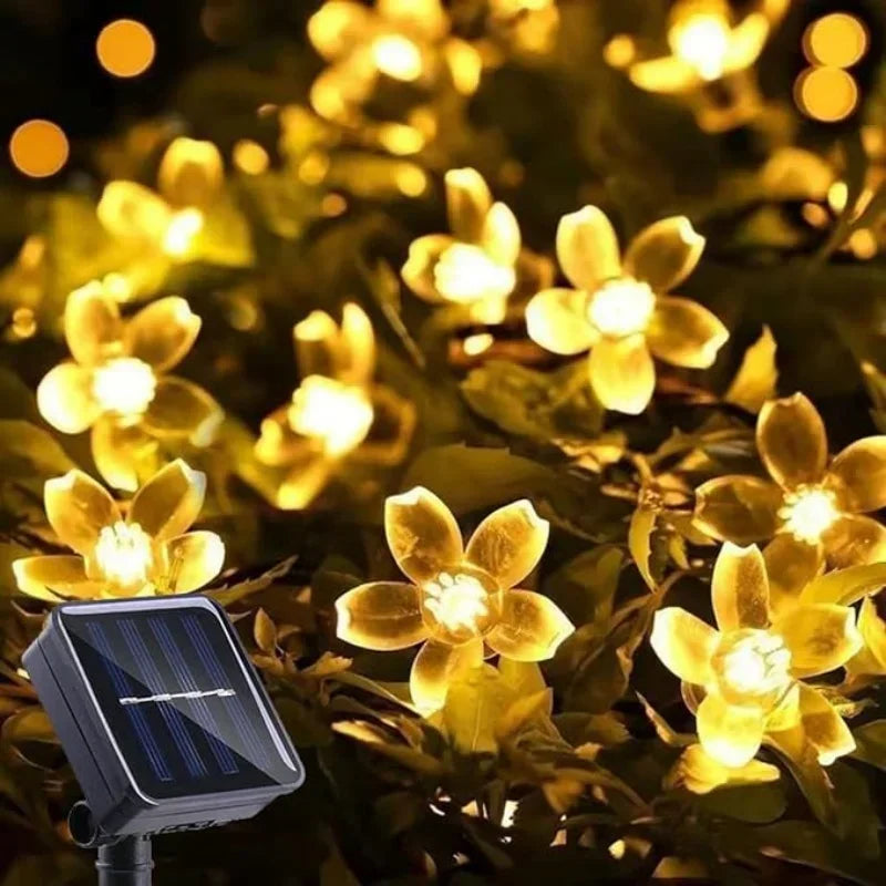 Solar Cherry Blossom Garden Blossom Lights Garlands
