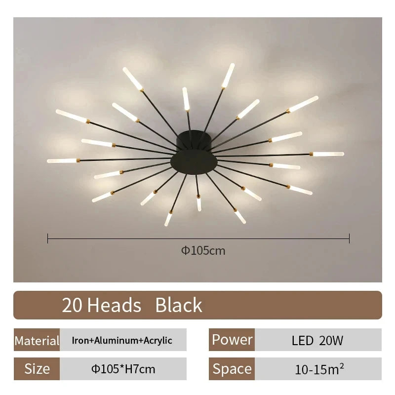 Living Room Light LED Ceiling Lamp Modern Indoor Lighting