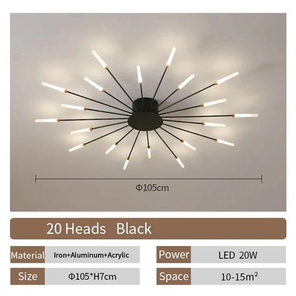 Living Room Light LED Ceiling Lamp Modern Indoor Lighting