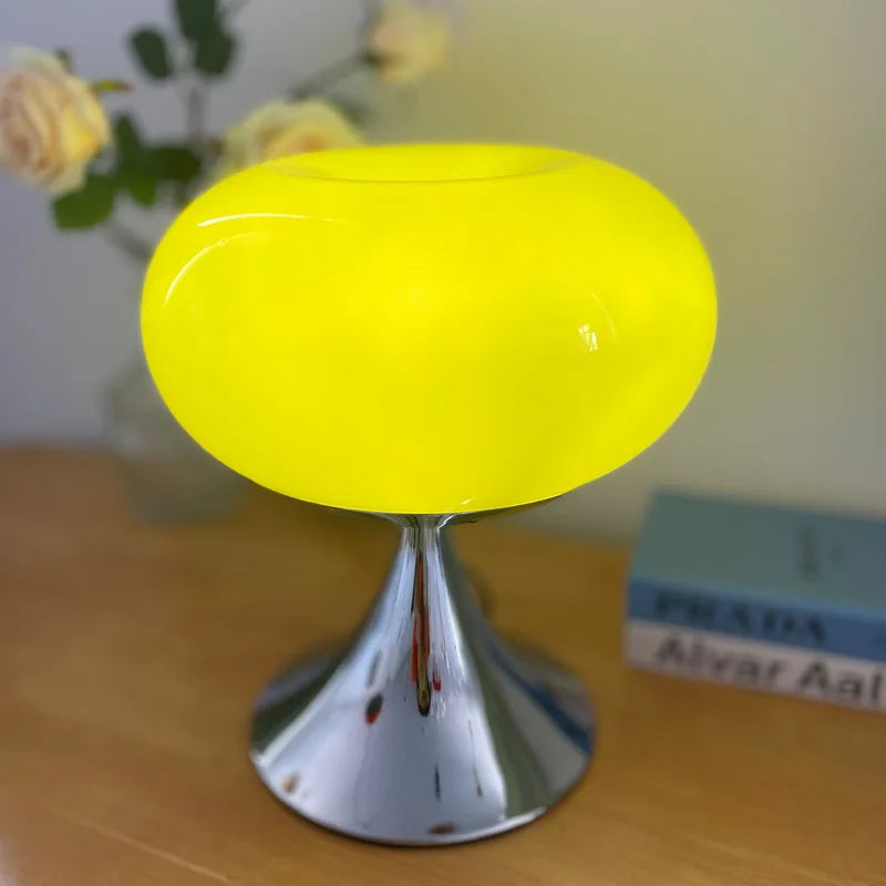 Bauhaus Cream Wind Table Lamp Modern LED Green Apple