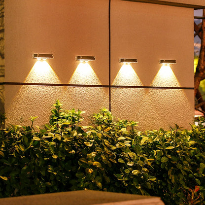 4 Pieces Solar LED Lights, Outdoor Lights Smart Light Sensor