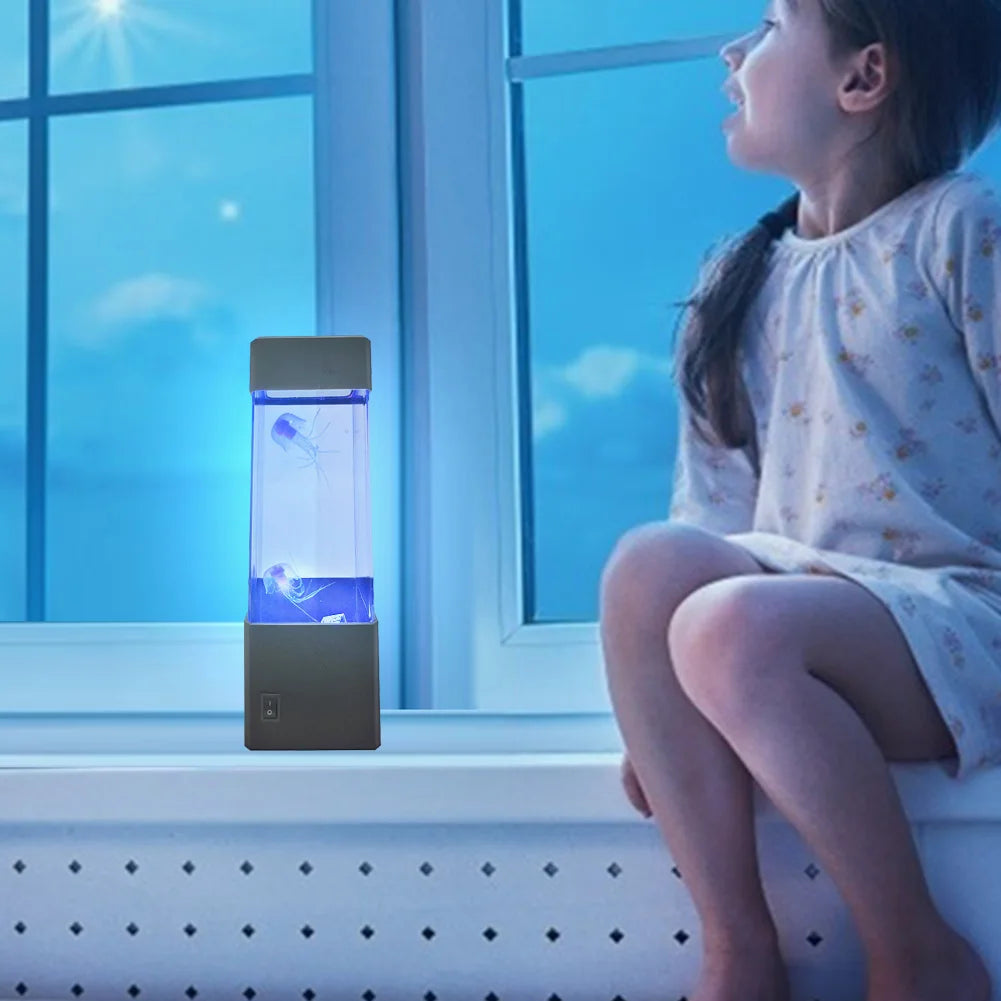 Fantasy USB/Battery Powered Jellyfish Water Tank LED Lamp