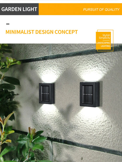 Solar Up and Down Spot Lights Outdoor Street Wall Light Lamp