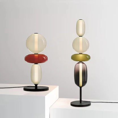 Italian Creative Colored Glass Designer LED Floor Light