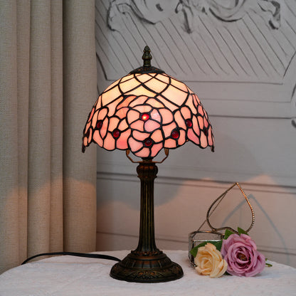 Tiffany Cherry Blossom Lamp Stained Glass Table Lamp