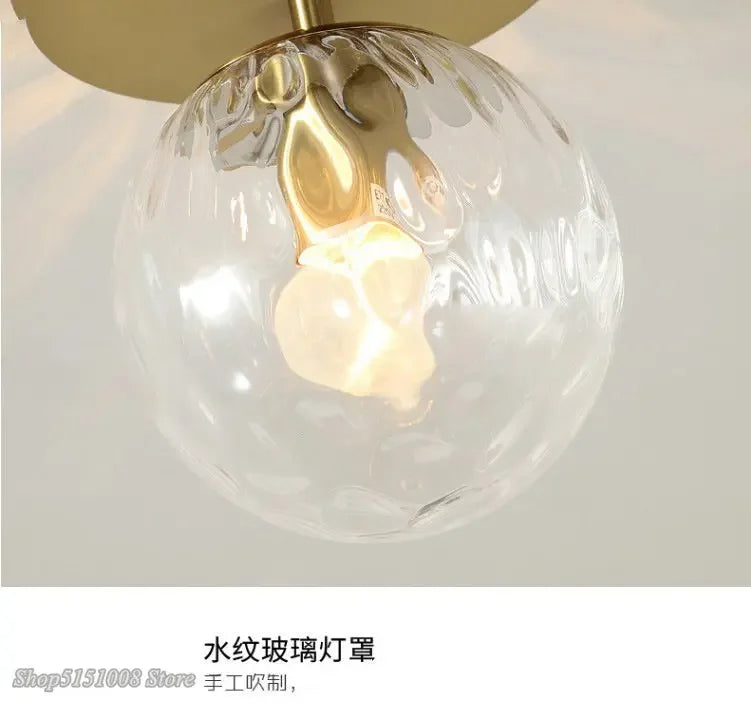 Round ball Glass Ceiling Lamps Modern Cheap