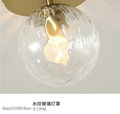 Round ball Glass Ceiling Lamps Modern Cheap