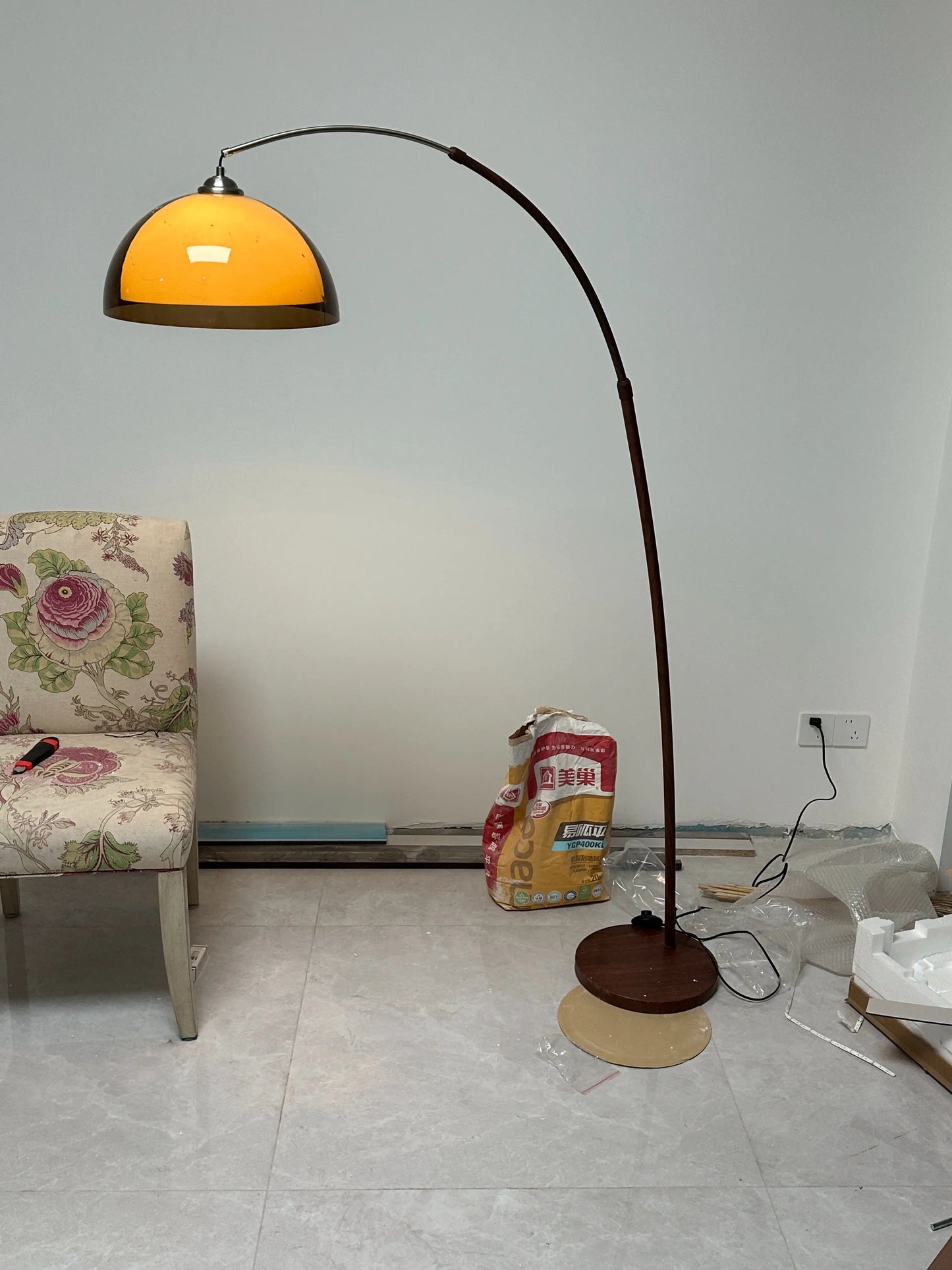 Acrylic Lampshade Floor Lamp Modern Minimalist Light