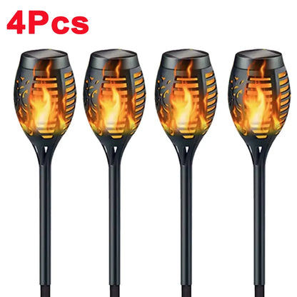 Solar Flame Torch Lights Flickering Light Waterproof Garden Decoration