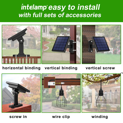 Intelamp Solar Pendant Lamp Outdoor Home and Garden Decoration