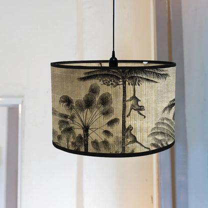 Retro Style Flower Printing Lampshade Japanese Style