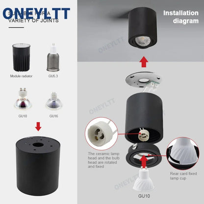 Fitting Round LED Surface Mounted Ceiling Spot Light