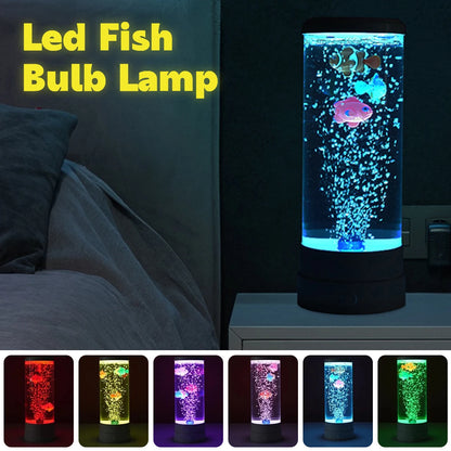 LED Fish Lamp Ambient Night Light Remote Control
