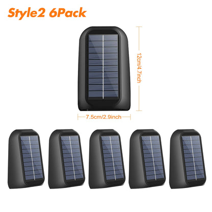 Solar Wall Lamp Solar Fence Lights RGB Modes