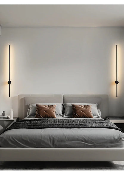 Nordic Art Design Minimalist Long Line Wall Lamps Modern