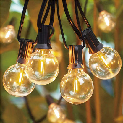 G40 LED Outdoor String Ball Lights Shatterproof Patio Lights