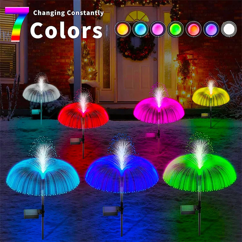 Solar LED Jellyfish Lights Outdoor Garden Decor Lawn Light