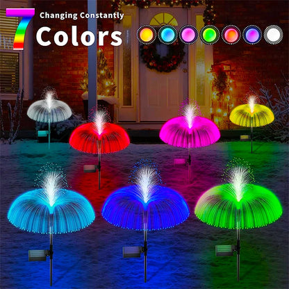 Solar LED Jellyfish Lights Outdoor Garden Decor Lawn Light