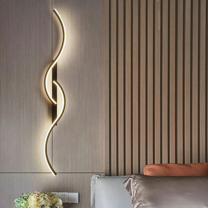 Long Strip LED Wall Lamps for Bedroom Living Room Indoor