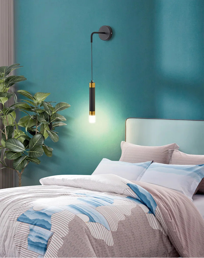 LED Wall Lamp Nordic Double Head Adjustable Wall Lights