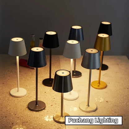 LED Table Lamp Rechargeable Touch 3 Colors Desk Lamp