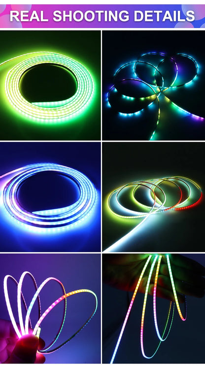 RGBIC COB LED Strip Addressable COB LED Strip