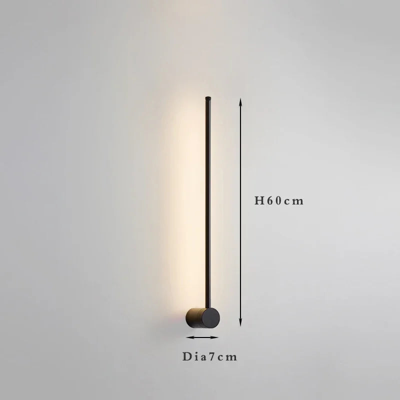 Nordic Art Design Minimalist Long Line Wall Lamps Modern