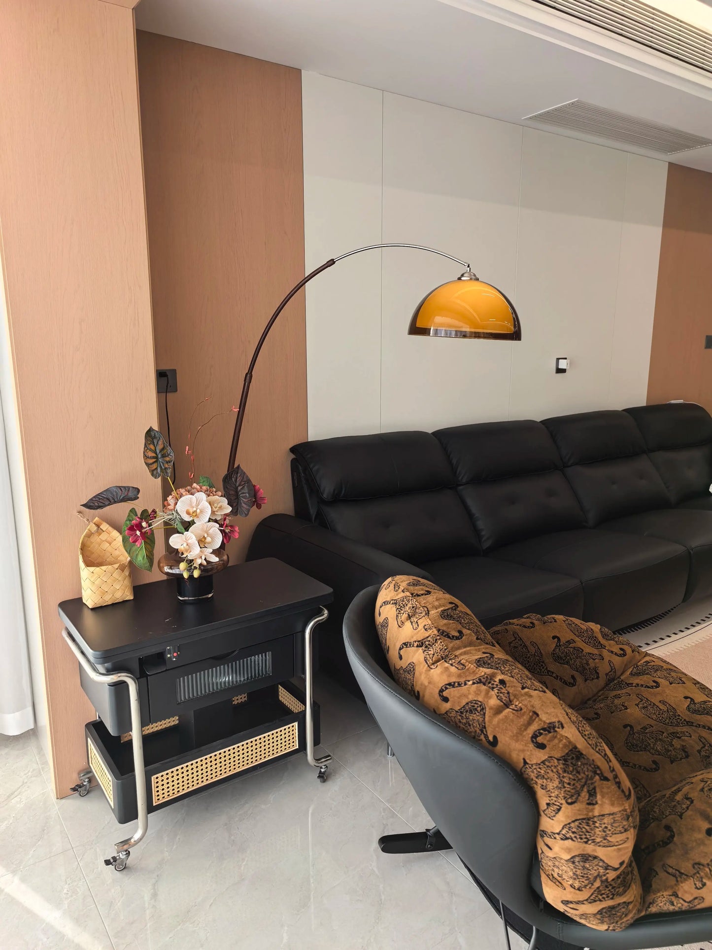 Acrylic Lampshade Floor Lamp Modern Minimalist Light