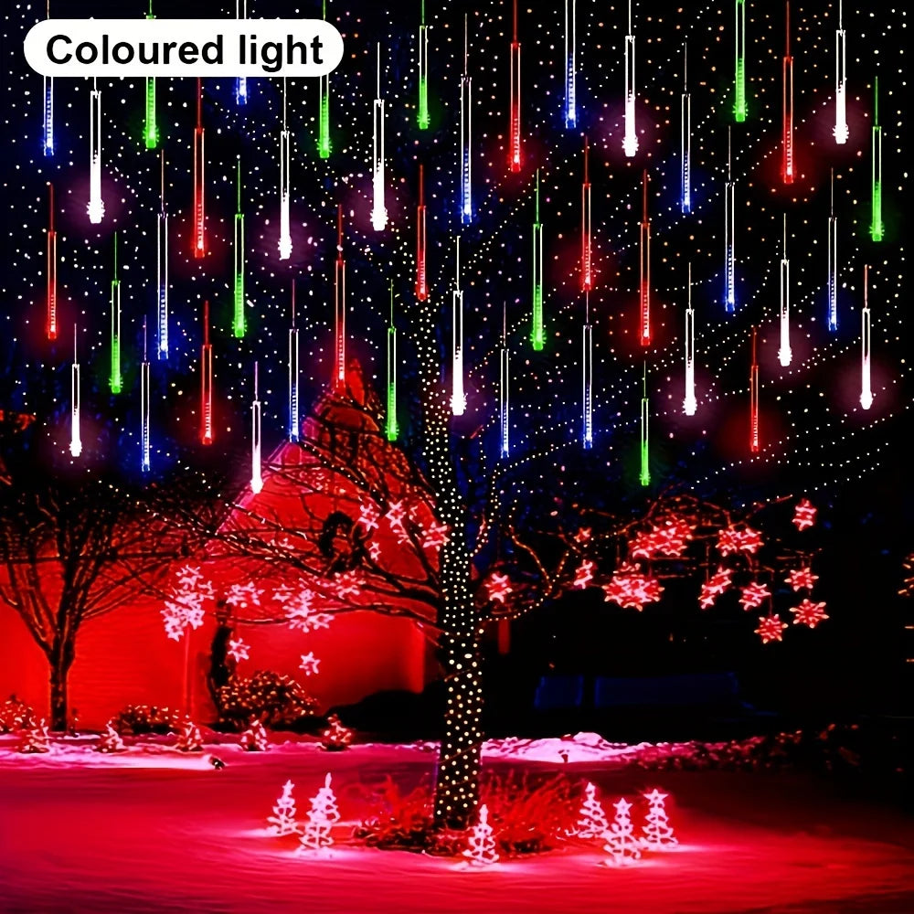 1pc 30CM Solar Meteor Shower Lights Icicle Lights Outdoor