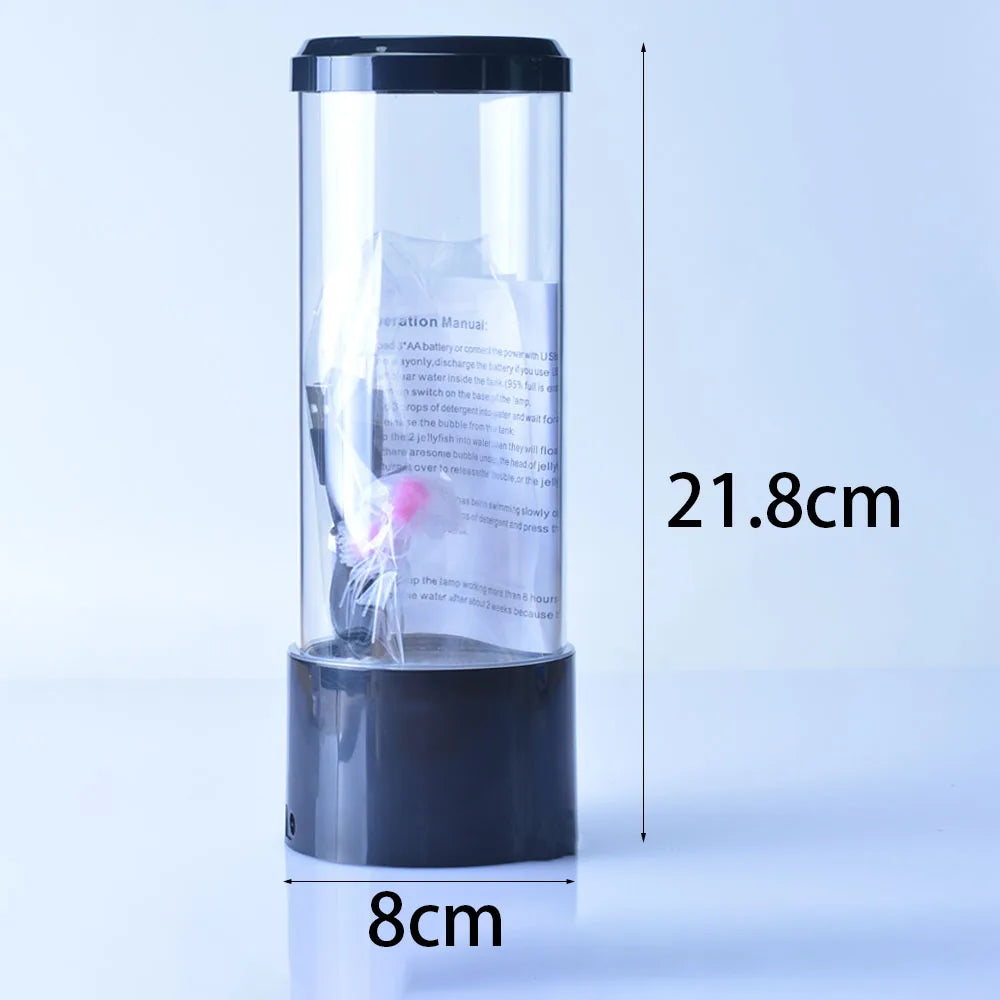 LED Jellyfish Aquarium Night Light, 7-Color Changing