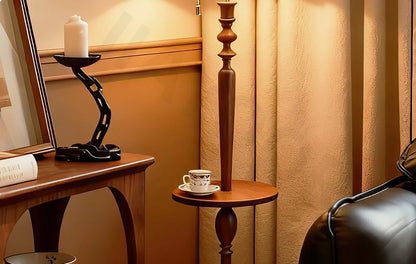 French Retro Solid Wood Floor Lamp Living Room Standing Lamp